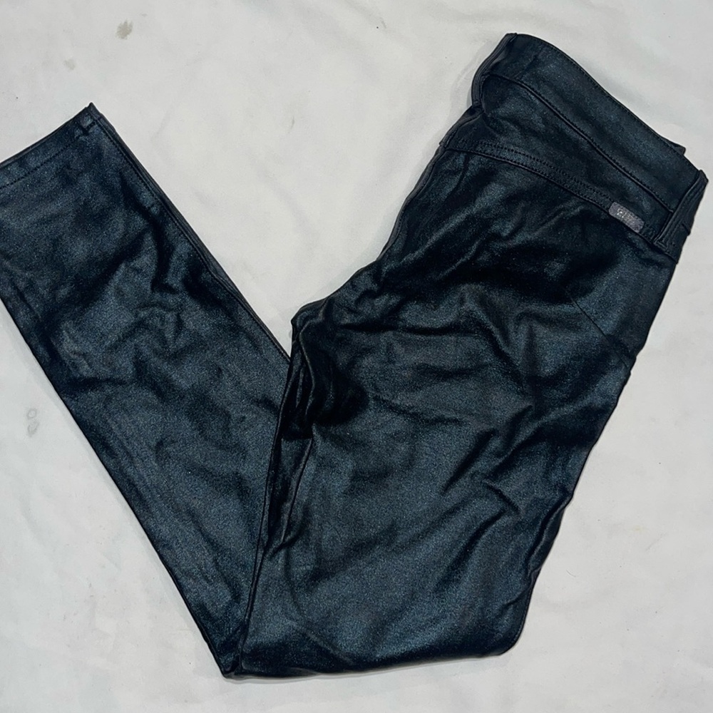 New Guess Jeans Legging Stretch Black Foil 6 28 - Picture 9 of 11
